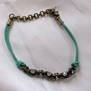Chloe + Isabel leather/stone bracelet
